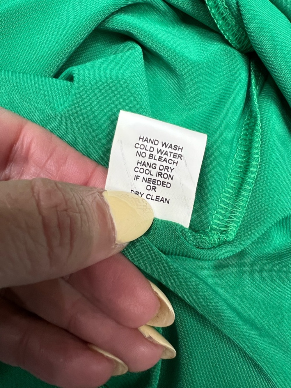 Olian Emerald Green V Neck Dress Long Sleeve Empire Waist Midi XS - Picture 7 of 10
